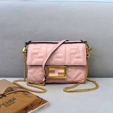 FENDI芬迪绵羊皮迷你版法棍包0135S