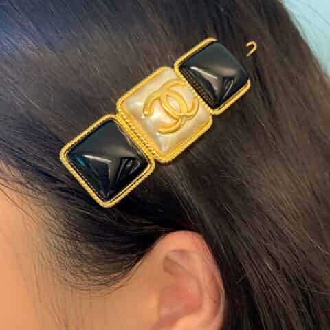 新款 CHANEL香奈儿双c发夹发卡