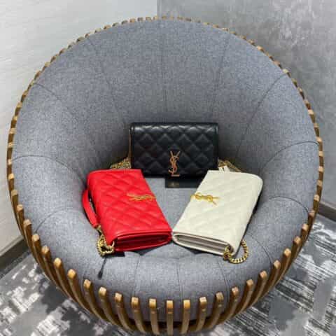 Saint laurent Ysl Becky绗缝小羊皮链条包 585031
