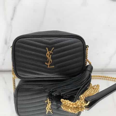 Saint laurent Ysl Lou迷你提花粒面压花真皮包 585040