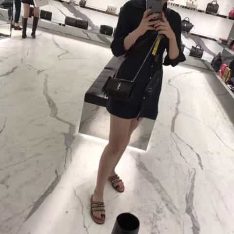 Saint laurent Ysl Sunset Mini bag鳄鱼纹日落包 452157