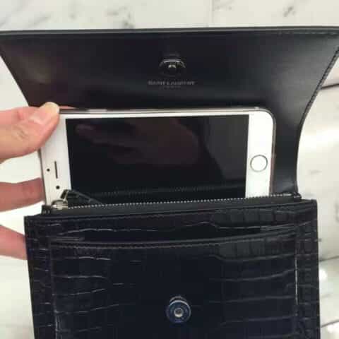 Saint laurent Ysl Sunset Mini bag鳄鱼纹日落包 452157