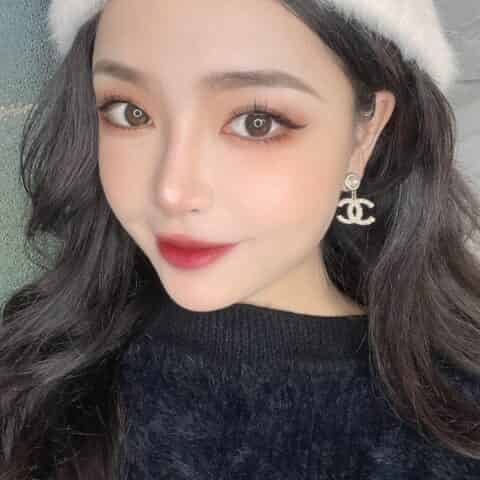新款CHANEL香奈儿双c珍珠耳钉耳环