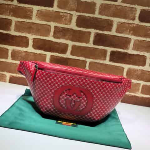 GUCCI古驰印花牛皮胸包腰包536416