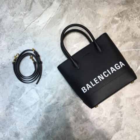 Balenciaga巴黎世家进口小牛皮Ville手提斜挎包180086