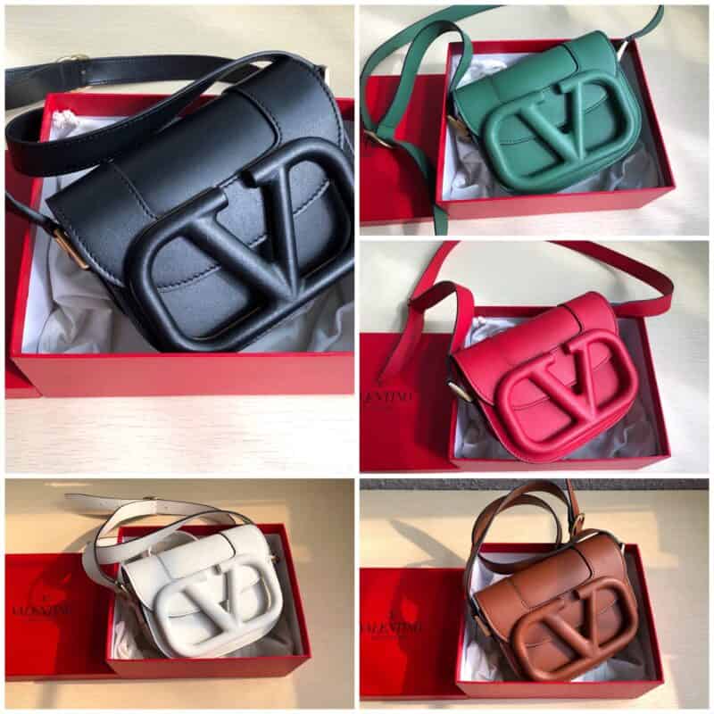 Valentino华伦天奴Garavani MAXI 超大LOGO小牛皮斜挎包1011S 1011L