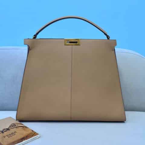 FENDI芬迪PEEKABOOX-LITE 全皮大手提单肩包304A