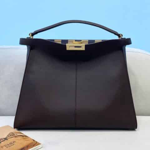 FENDI芬迪PEEKABOOX-LITE 全皮大手提单肩包304A