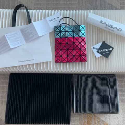 三宅一生|BAOBAO铝金拼接色系列小挎包AG136