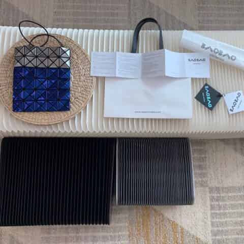 三宅一生|BAOBAO铝金拼接色系列小挎包AG136