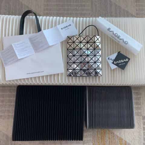 三宅一生|BAOBAO铝金拼接色系列小挎包AG136