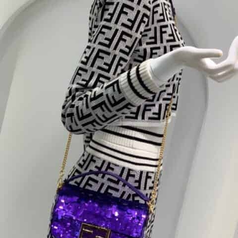 FENDI芬迪珠片修饰迷你版法棍0127S