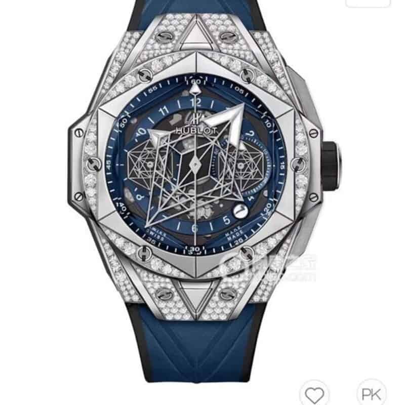 Hublot 宇舶全新Big Bang Sang Bleu II 刺青7750全自动计时机芯腕表