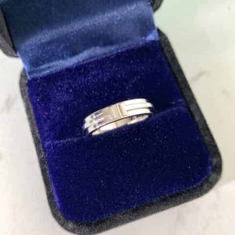 蒂芙尼Tiffany&co T系列 窄版光面戒指