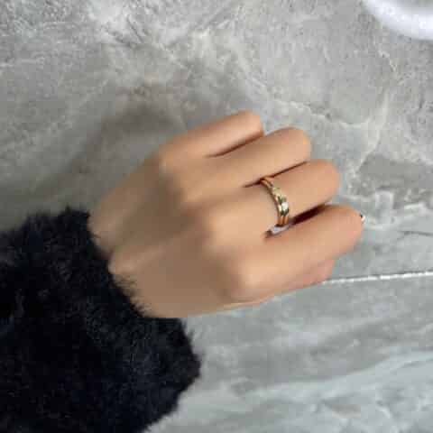 蒂芙尼Tiffany&co T系列 窄版光面戒指