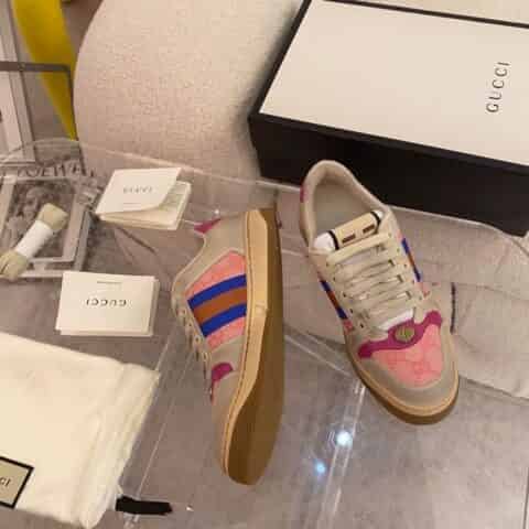 Gucci古驰   Gu～i情侣低帮运动鞋系列复古小脏鞋平板鞋