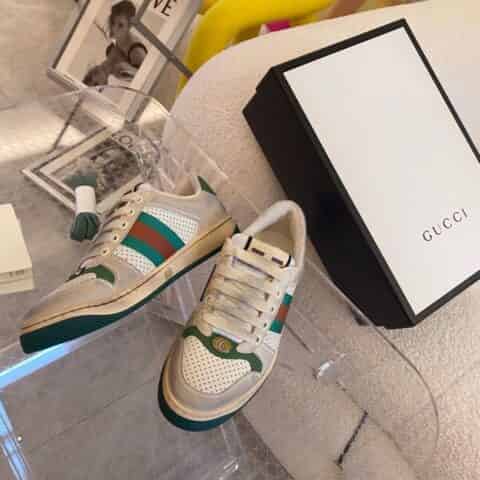 Gucci古驰   Gu～i情侣低帮运动鞋系列复古小脏鞋平板鞋