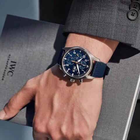 万.国IWC飞行员系列7750还原79320型自动上链计时机芯IW377729腕表
