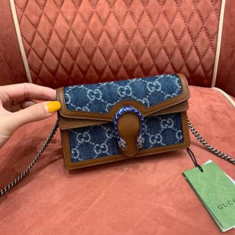 Gucci Dionysus super mini bag牛仔布酒神包 476432 2KQFN 4483