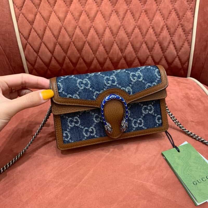 Gucci Dionysus super mini bag牛仔布酒神包 476432 2KQFN 4483