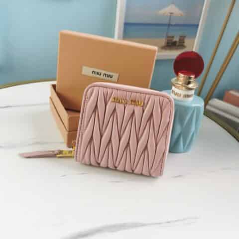 MIUMIU缪缪原版进口羊皮钱包5M0522