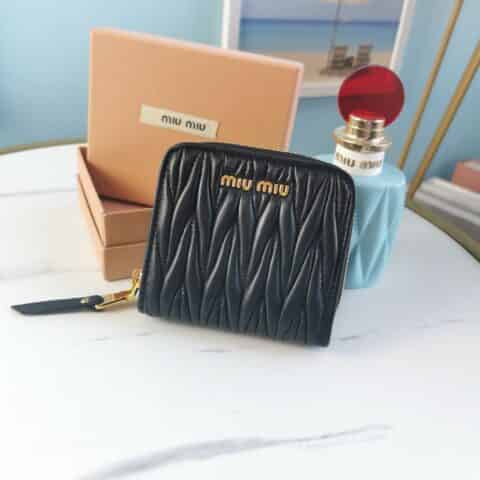 MIUMIU缪缪原版进口羊皮钱包5M0522