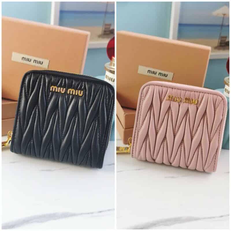 MIUMIU缪缪原版进口羊皮钱包5M0522