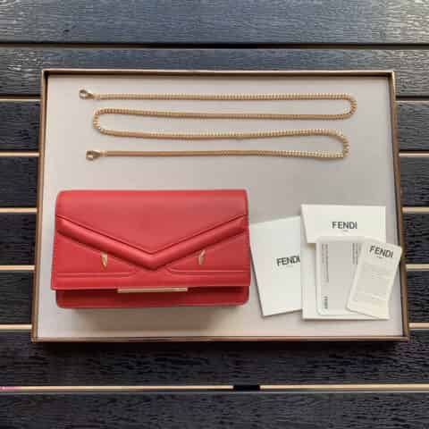 FENDI芬迪立体感小怪兽图案单肩斜挎包1346