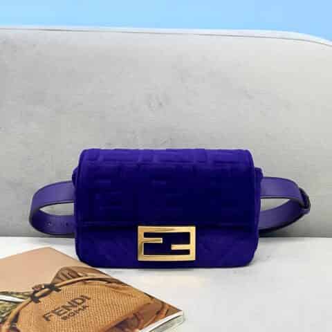 FENDI芬迪特制丝绒毛腰包318
