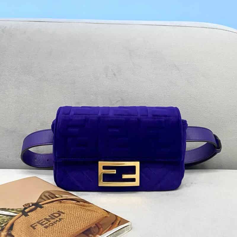 FENDI芬迪特制丝绒毛腰包318