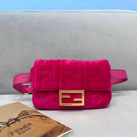 FENDI芬迪特制丝绒毛腰包318