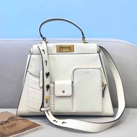 FENDI芬迪升级版牛皮多功能手袋2113M