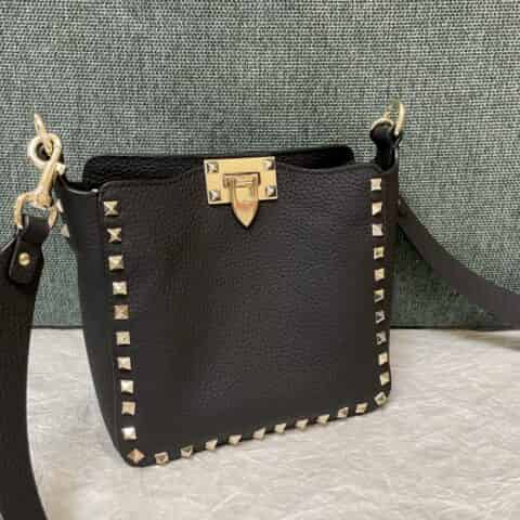 Valentino华伦天奴19ss春夏新品牛皮荔枝纹 mini小斜挎包50031s