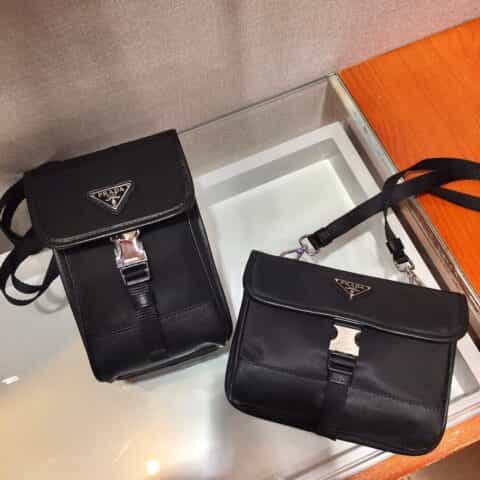Prada Nylon and Saffiano Leather Smartphone Case手机包 2ZH109