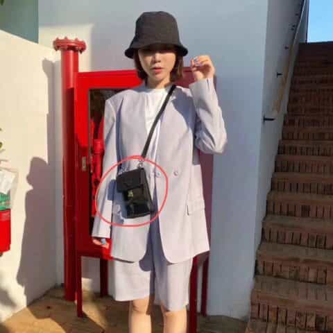 Prada Nylon and Saffiano Leather Smartphone Case手机包 2ZH109