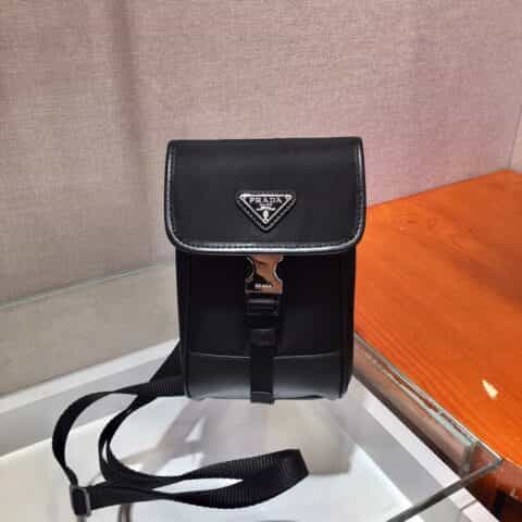 Prada Nylon and Saffiano Leather Smartphone Case手机包 2ZH109