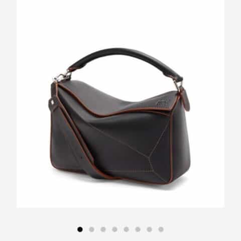 LOEWE罗意威 最新气质黑Puzzle bag几何包 0533中号30CM
