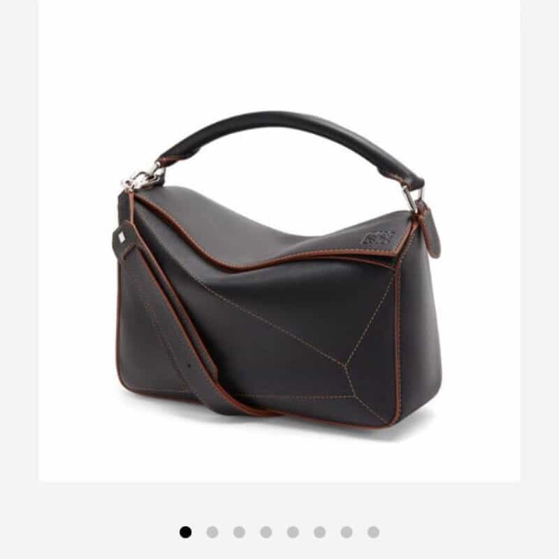 LOEWE罗意威 最新气质黑Puzzle bag几何包 0533中号30CM