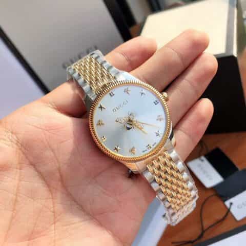 古驰 新款这款经典精钢腕表属于G-Timeless系列搭载瑞士ETA石英机芯腕表