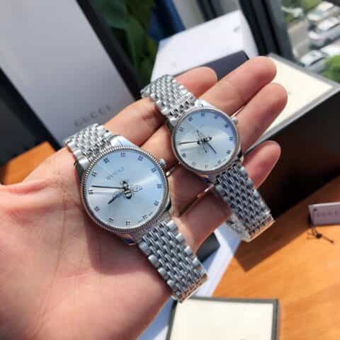 古驰 新款这款经典精钢腕表属于G-Timeless系列搭载瑞士ETA石英机芯腕表