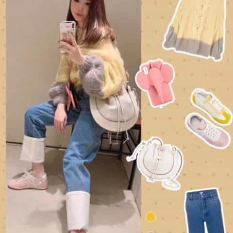 LOEWE罗意威 Horseshoe飞碟包 0526白色