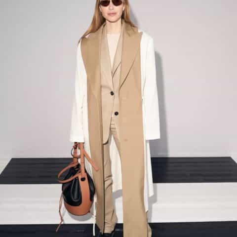 LOEWE罗意威 Small Balloon bag气球水桶包 0531黑棕拼色