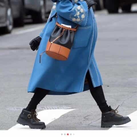 LOEWE罗意威 Small Balloon bag气球水桶包 0531黑棕拼色