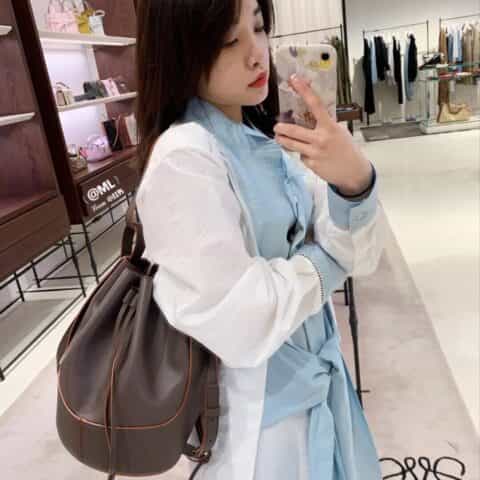 LOEWE罗意威 Small Balloon bag气球水桶包 0531咖色