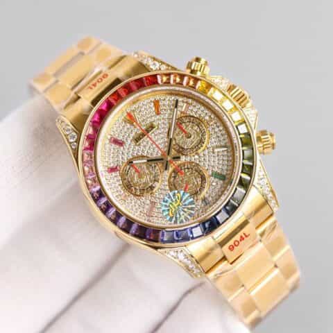 劳力士Rolex全新密镶钻表面搭载7750机芯腕表