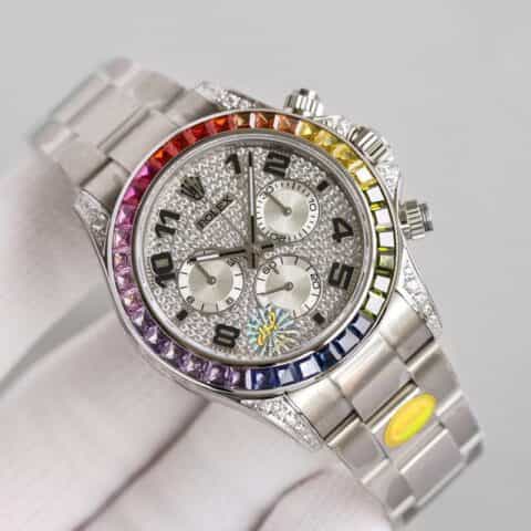 劳力士Rolex全新密镶钻表面搭载7750机芯腕表