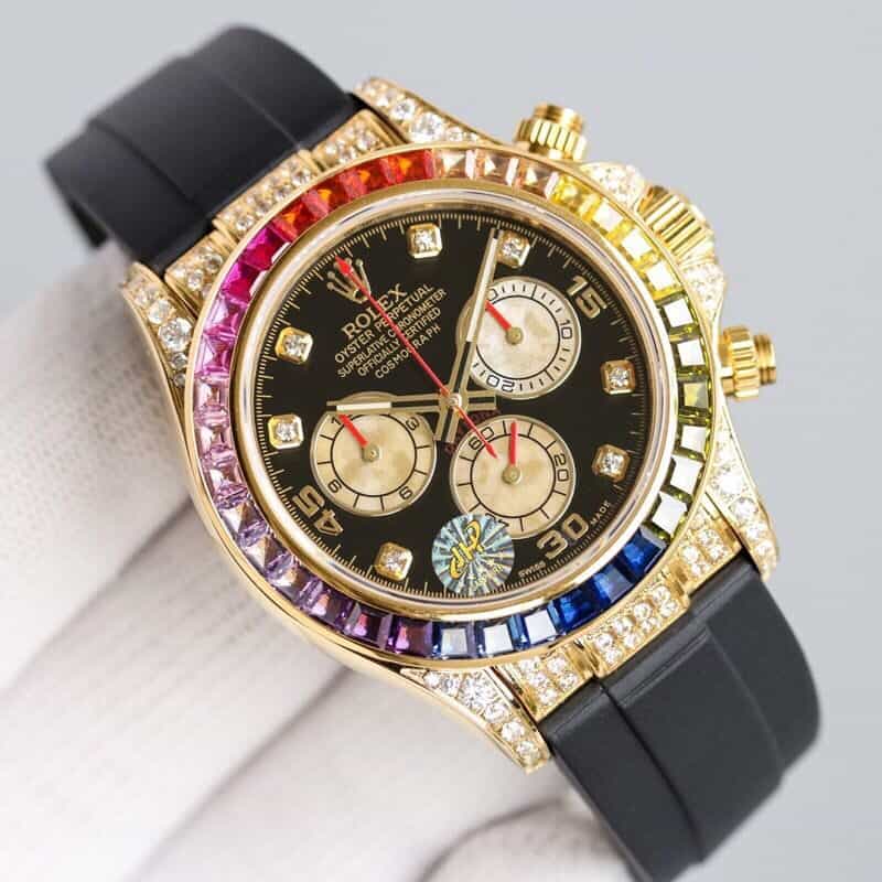 劳.力士Rolex迪通拿新款满钻定制版7750机芯机械腕表