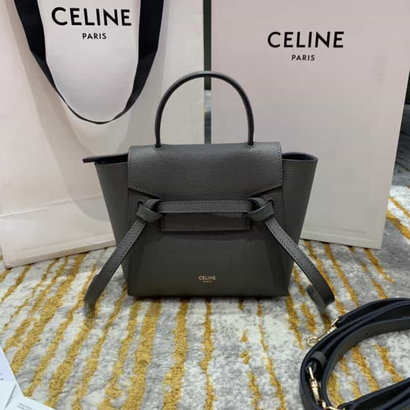 Celine思琳 BELT PICO BAG 鲶鱼包 194263深灰色