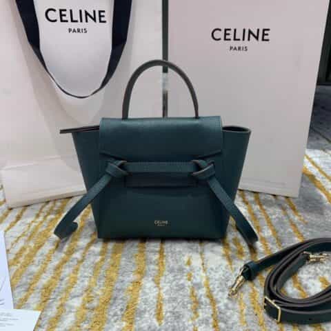 Celine思琳 BELT PICO BAG 鲶鱼包 194263亚马逊绿