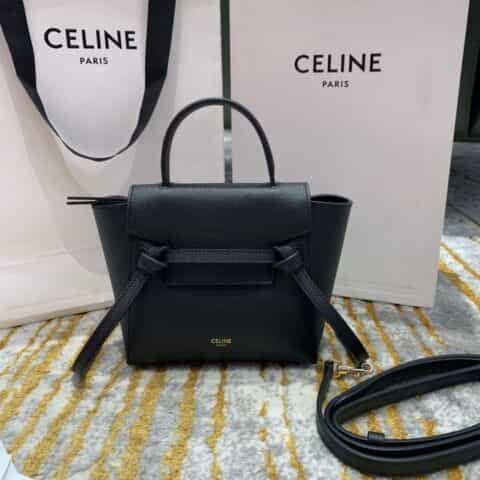 Celine思琳 BELT PICO BAG 鲶鱼包 194263黑色